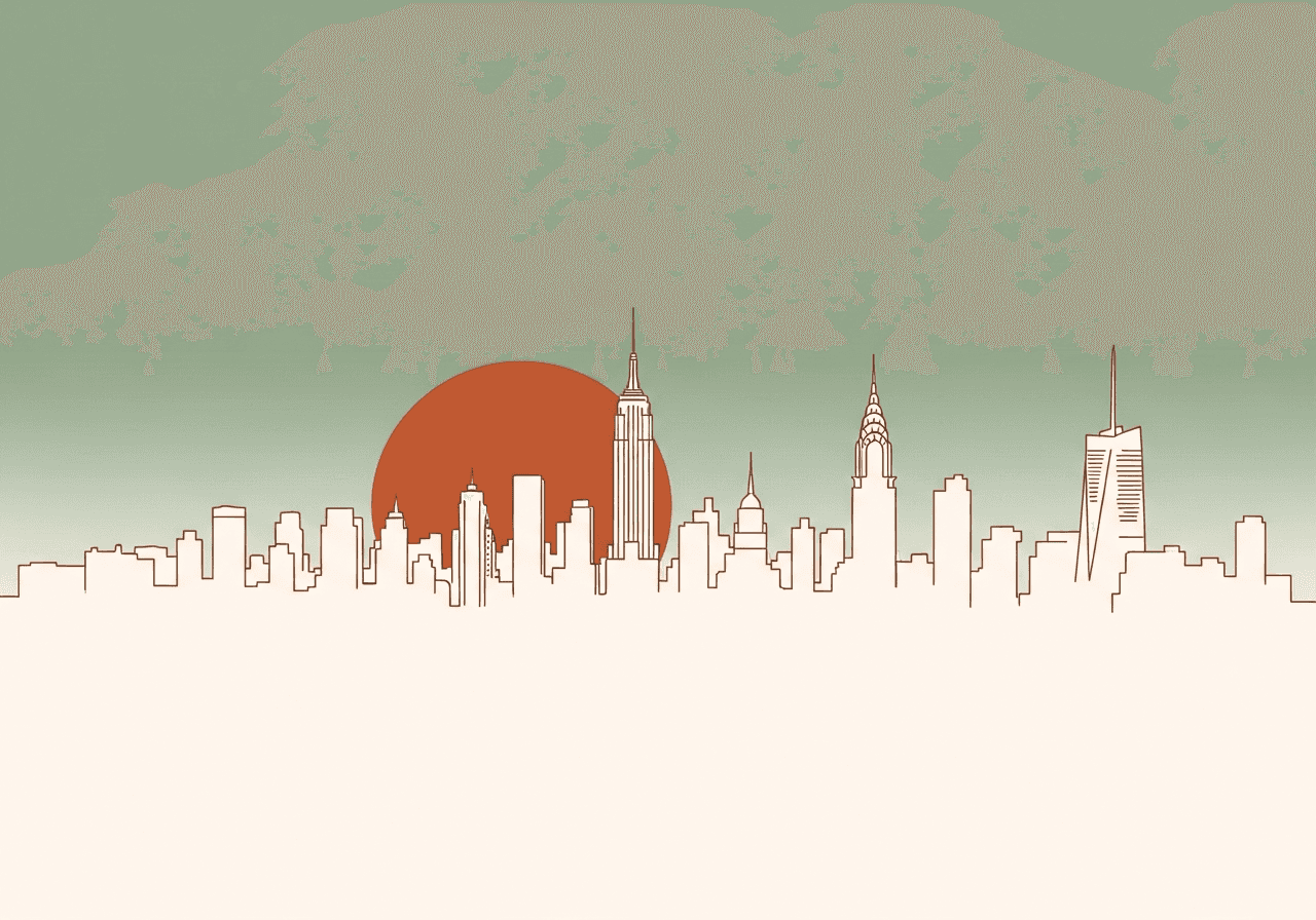 Minimalist illustration representing Sunday anxiety and work dread