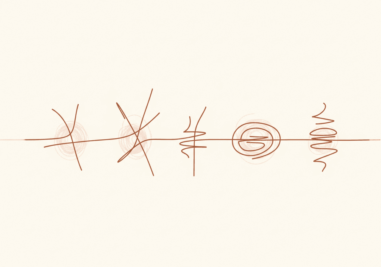 Illustration representing perfectionism and fear