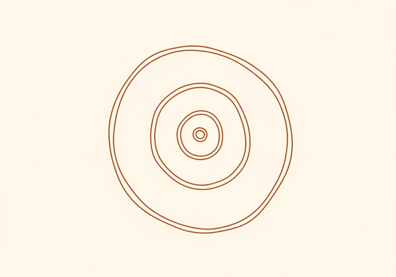 Spiral pattern representing the anxiety thought loop